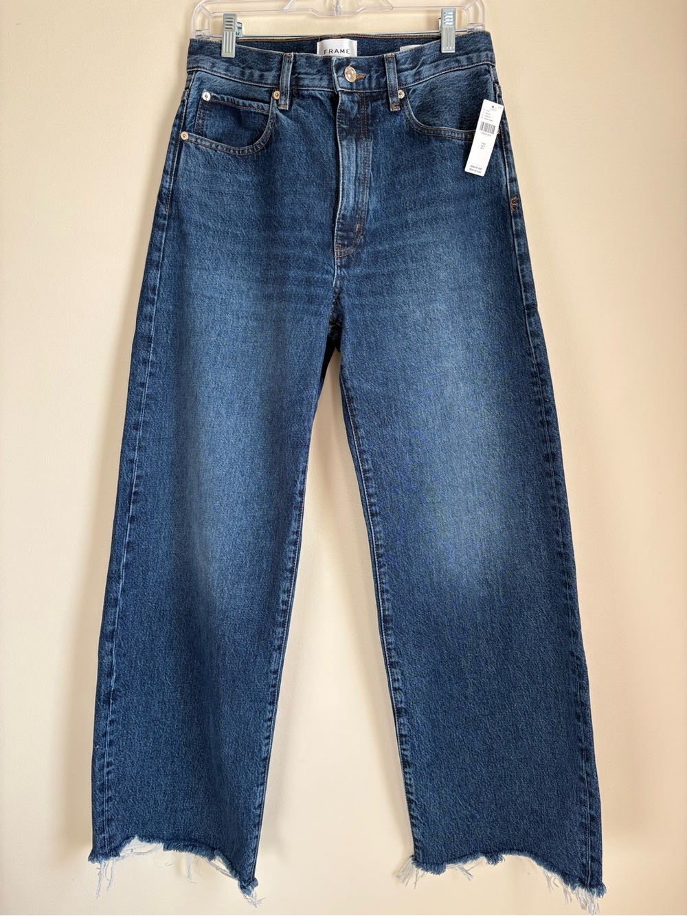 Frame The Bow High-Rise Tapered Jeans